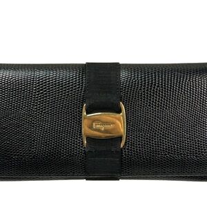 Salvatore Ferragamo Vara Bow Continental Wallet Retail $899.00 with COA